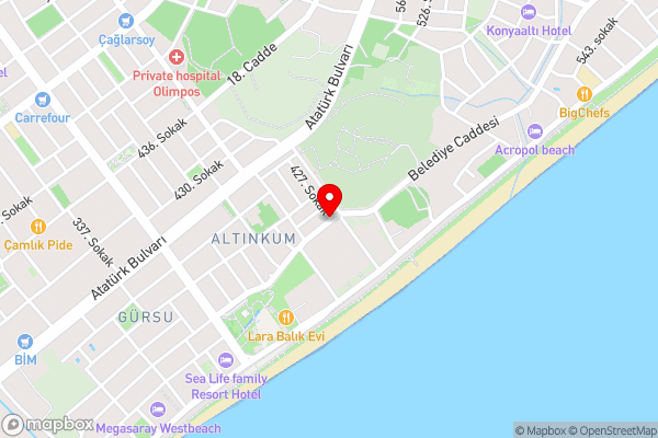 Beyond OTEL - Hotel Location Map