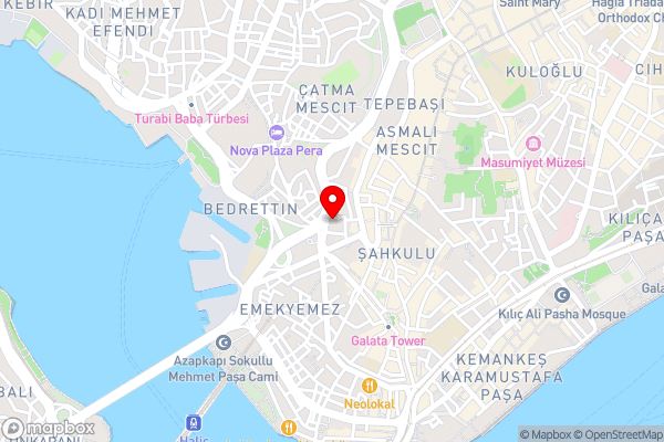 Biancho Hotel Pera- Special Category - Hotel Location Map