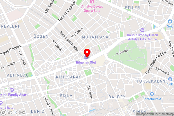 Bilgehan Hotel - Hotel Location Map