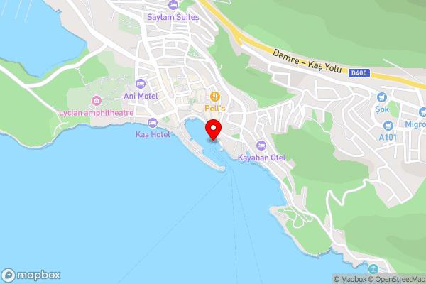 Blue Cruise - Hotel Location Map