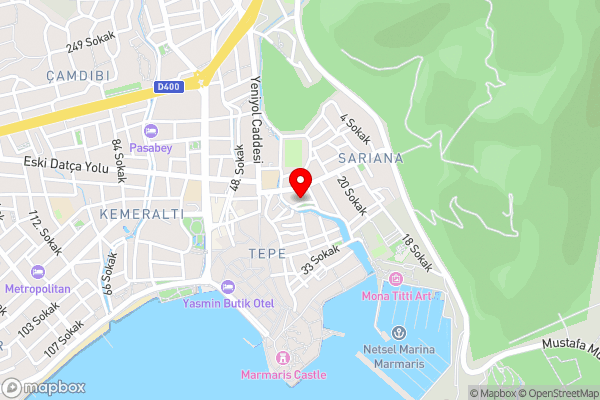 Blue Yacht Marina Apart Hotel - Hotel Location Map