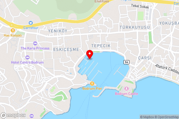 Bodrum Bliss Luxe Yacht Experience - Hotel Location Map