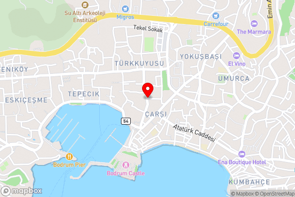 Bodrum Konağı - Hotel Location Map
