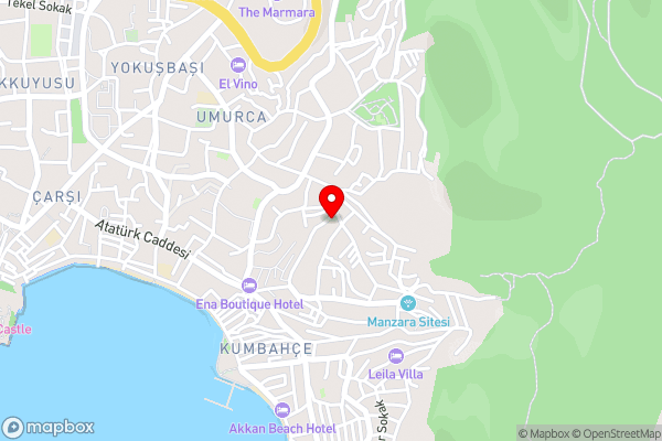 Bodrum Manzaralı Eviniz - Hotel Location Map