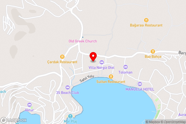 Bodrum Nuran Boutique Apart - Hotel Location Map
