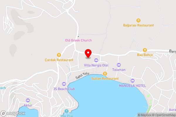 Bodrum Nuran Boutique Apart - Hotel Location Map