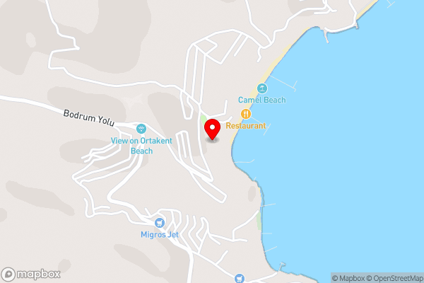 Bodrum-Ortakentte Denize Sıfır Küçük EV - Hotel Location Map