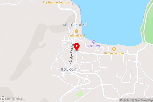 Bodrum Private Yacht Rental - Hotel Location Map
