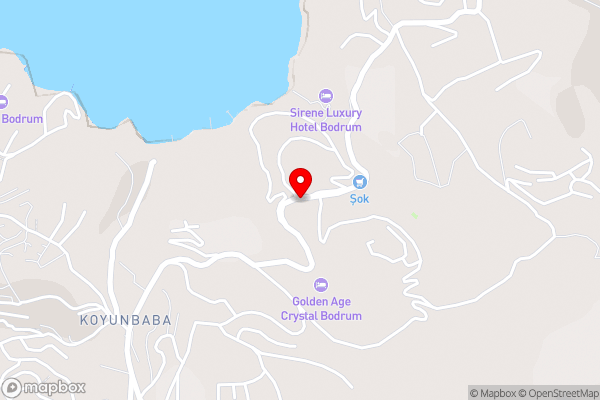 Bodrum sea view flower villa - Hotel Location Map