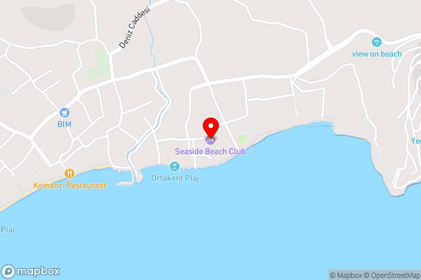 Bodrum Seaside Beach Club - Hotel Location Map