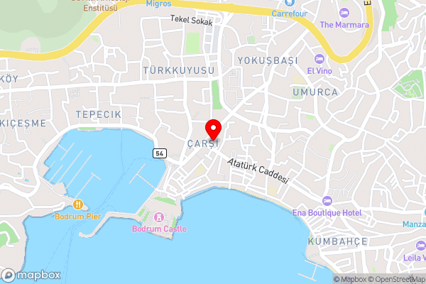 Bodrum Time Pansiyon - Hotel Location Map