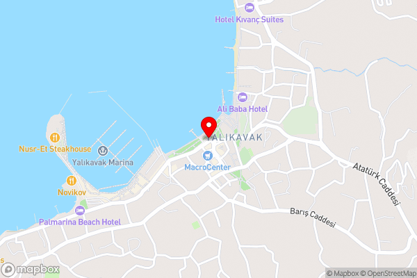 Bodrum Yacht Rental in Yalikavak - Hotel Location Map
