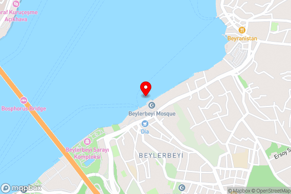 Bosphorus Palace Hotel - Hotel Location Map