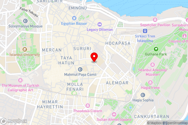 Boss Hotel Sultanahmet - Hotel Location Map