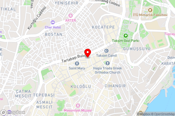 Boutique Central Taksim - Hotel Location Map
