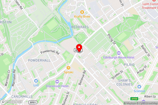 Broughton Apartment Edinburgh - Hotel Location Map