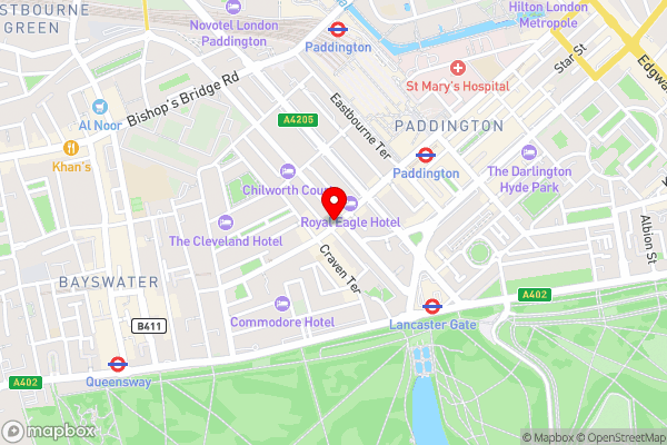 Brunel Hotel - Hotel Location Map