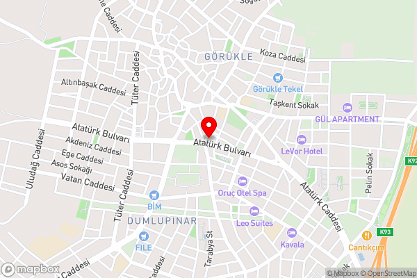 BURSA KOZA HOTEL - Hotel Location Map