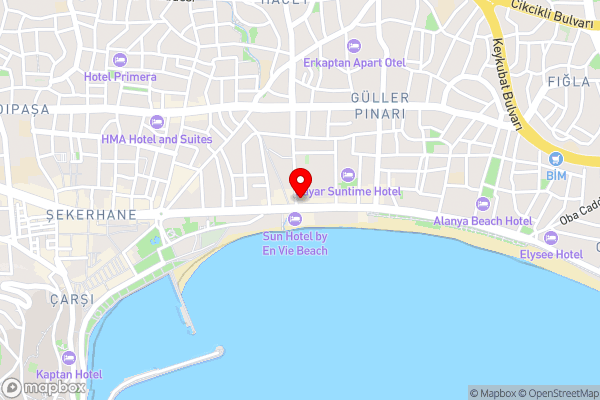 Büyük Hotel - Hotel Location Map