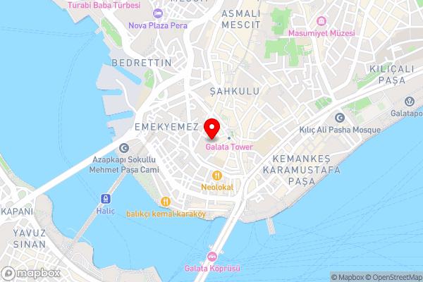 By Murat Royal Hotel Galata - Hotel Location Map