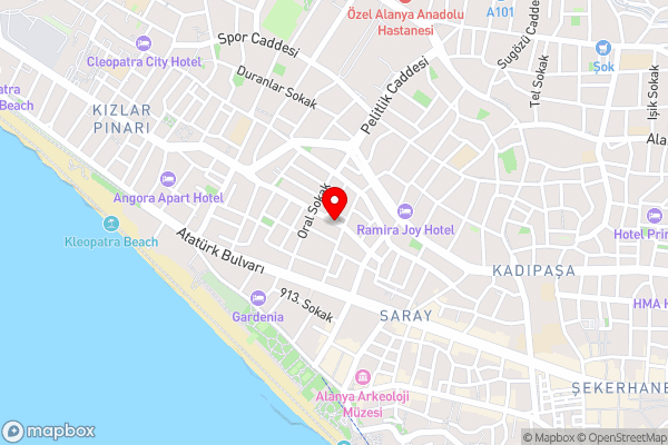 C-Lounge Cleopatra - Hotel Location Map