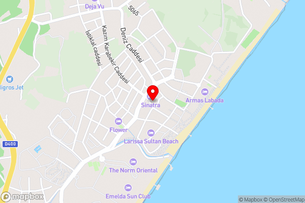 Camyuva Beach Hotel - Hotel Location Map