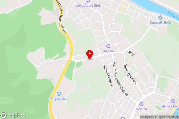 Camyuva Motel - Hotel Location Map