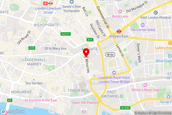 Canopy by Hilton London City - Hotel Location Map