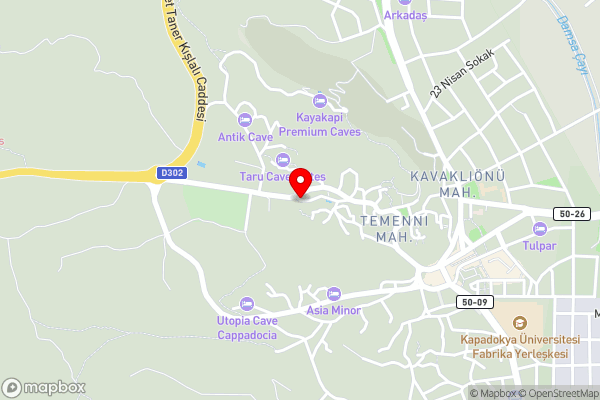 Canyon Cave Hotel (former Courtyard Cave Hotel ) - Hotel Location Map