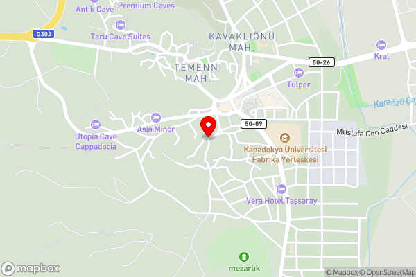 Cappadocia Alfa Cave Hotel - Hotel Location Map