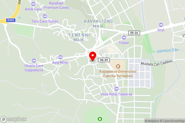 Cappadocia Kemer Palace - Hotel Location Map