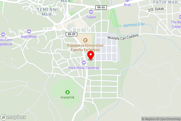 Cappadocia Köşk House - Hotel Location Map