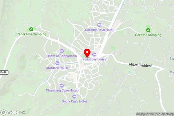 Cappadocia Panda Hostel - Hotel Location Map