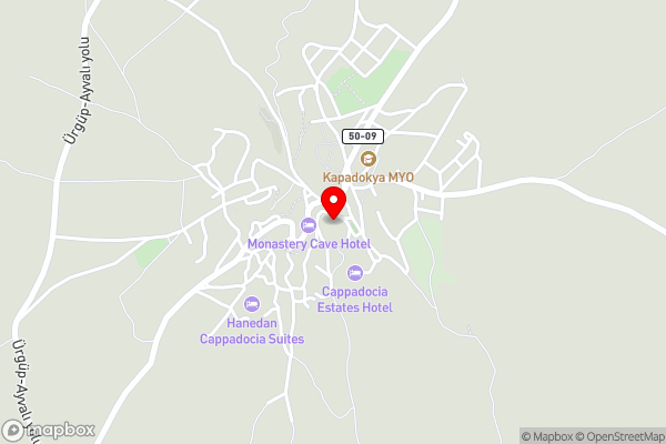 Cappadocia Perimasali Cave Hotel - Hotel Location Map