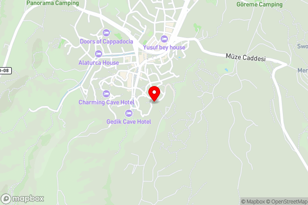 Cappas Cave Hotel - Hotel Location Map