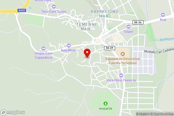 Cappatria Cave House - Hotel Location Map