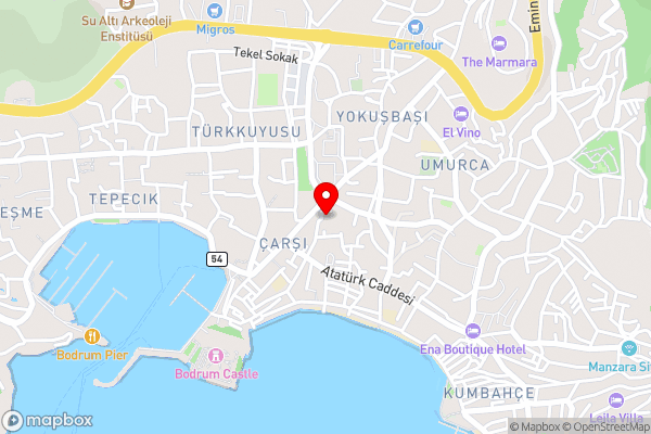 Captivating Stone House with Patio near Beach in the Heart of Bodrum - Hotel Location Map