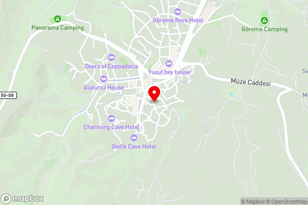 Caravanserai Cave Hotel - Hotel Location Map