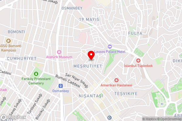 Carina Park Suites Nisantasi - Hotel Location Map