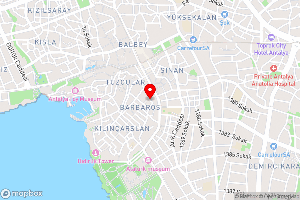 Casa Sur Antalya - Hotel Location Map