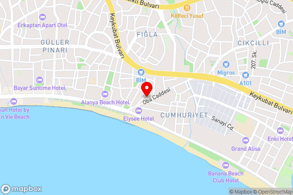CASA SUR MER - Hotel Location Map