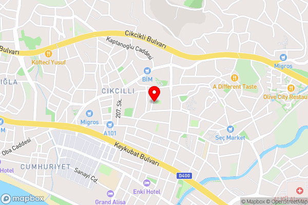 Caspian Residence - Hotel Location Map