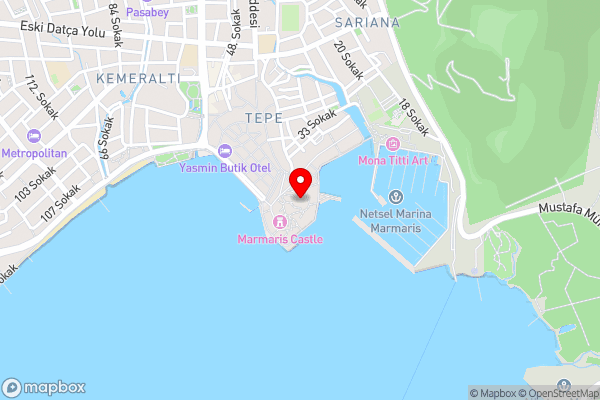 Castello Marmaris Holiday Home - Hotel Location Map