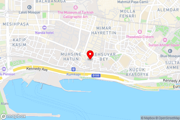 Castillo Rojo Hotel Istanbul - Hotel Location Map