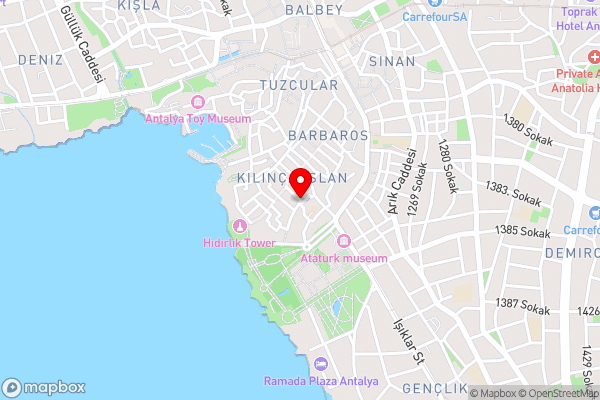 Cedrus Hotel - Hotel Location Map