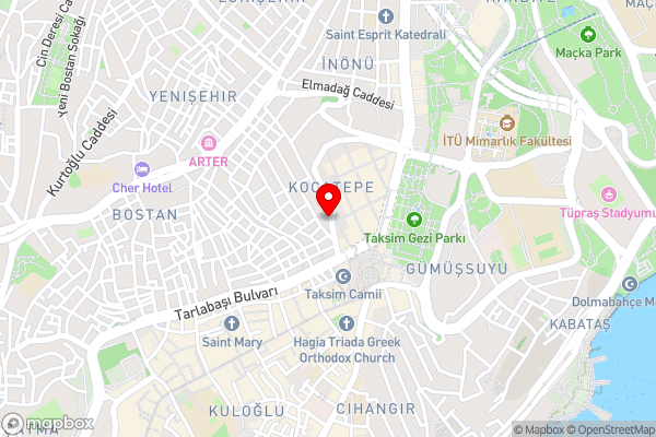 Celine Hotel Taxim - Hotel Location Map