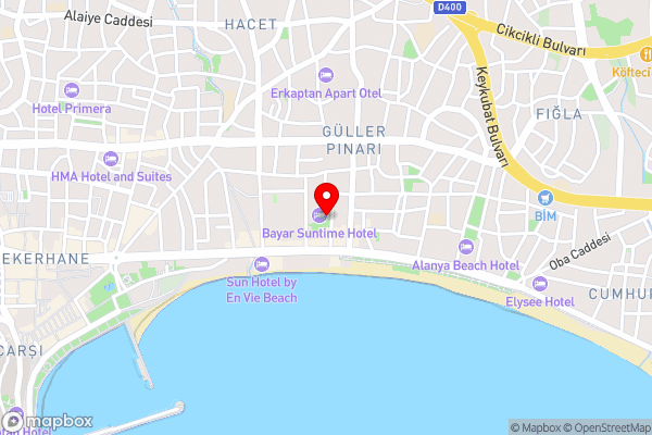 Cemal Bey Apart Otel - Hotel Location Map