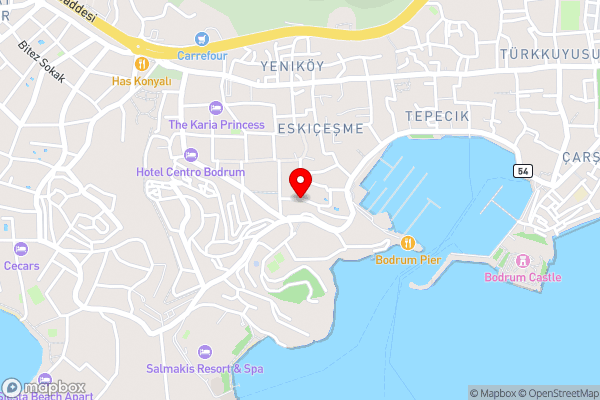 Central and Cozy Apartment near Sea and Trendy Spots in Bodrum - Hotel Location Map