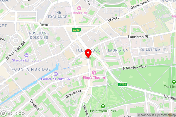 Central Apartments Edinburgh - Hotel Location Map
