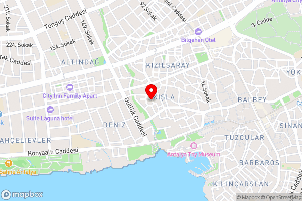 Central Flat near Beach in Muratpasa - Hotel Location Map